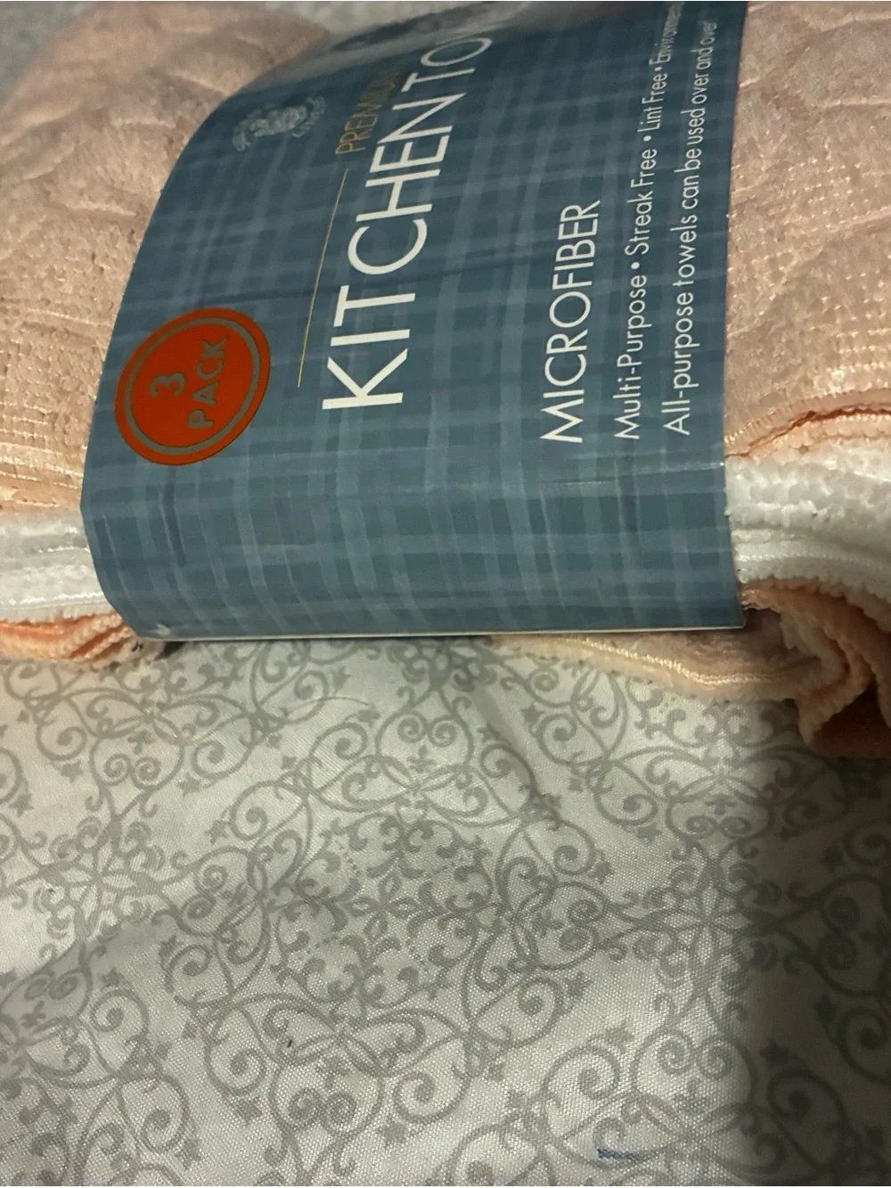Premium Kitchen Towels - Pink Microfiber (3 Pack)